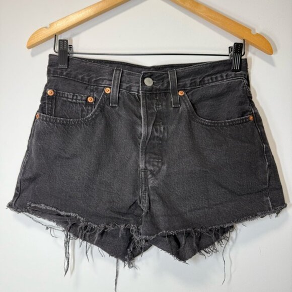 LEVI’S 501® ORIGINAL FIT HIGH RISE WOMEN'S SHORTS SIZE 26 - Picture 7 of 15